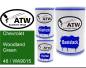 Preview: Chevrolet, Woodland Green, 46 / WA9015: 500ml Lackdose + 500ml Klarlack + 250ml Härter - Set, von ATW Autoteile West.